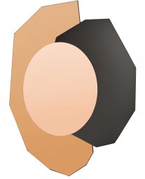 Lustro Beliani Lustro ścienne TROYON 62 cm 80 cm Różowe złoto
