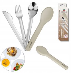 KingHoff ZESTAW SZTUĆCÓW W ETUI DO LUNCH BOXÓW DIET BOX KINGHOFF KH-1954