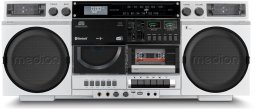 Radioodtwarzacz Medion P66538 Retro-Boombox biały (50076162)