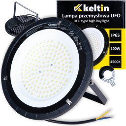 KELTIN Lampa przemysłowa LED typu UFO 100W 12000LM 4500K IP65 (10)