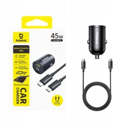 Ładowarka TelForceOne Baseus PrimeTrip VP2 Ładowarka Samochodowa 45W Czarny