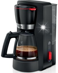 Ekspres przelewowy Bosch Ekspres przelewowy do kawy Bosch TKA4M233 Dzbanek szklany 1,37L Czarny