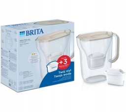 Dzbanek filtrujący Brita Dzbanek filtrujący Brita Style Essential 2,4L 3 wkłady Piaskowy