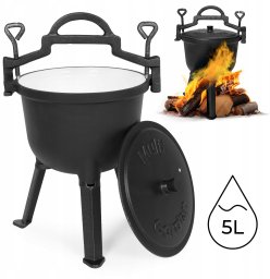 Lumarko Kociołek żeliwny MultiGarden 5L emaliowany