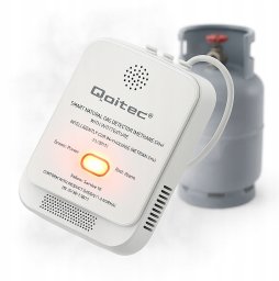 Qoltec Czujnik wycieku gazu Propan-Butan | detektor LPG | alarm 85dB | LED