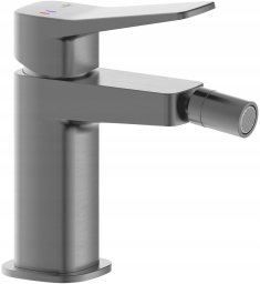 Bateria bidetowa VitrA 4527-015-61 / KFA / MALAGA / BATERIA BIDETOWA STOJĄCA, ZE SPUSTEM CLICK CLACK, PVD GUN METAL GREY /