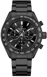 Zegarek Giewont Zegarek Męski Giewont Chronograph Sapphire Czarny GW9580-B2
