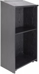 ModernHome Mównica pulpit stojący 119 cm półki kółka drewniana do szkoły biura