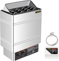 Vevor Piec do sauny elektryczny 9 kW ze sterownikiem zewnętrznym stal