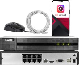Rejestrator HiLook Rejestrator IP HiLook by Hikvision NVR-108MH-C/8P(E) 8 kanałowy sieciowy z POE