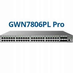 Switch GrandStream Grandstream GWN 7806PL PRO AV POE 48GE 2SFP+ zarządzalny switch L2++