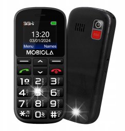 Telefon komórkowy Telefon komórkowy Mobiola MB200 2G 32 MB / 32 MB 2G czarny