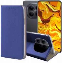 krainaGSM Etui z Klapką Do Xiaomi Redmi Note 15 5G (Granatowe, Magnetyczne, Zamykane)