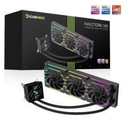 Chłodzenie wodne GameMax HAILSTORM 360 LCD (HAILSTORM 360 LCD BK)