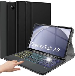 Etui z klawiaturą RGB do Samsung Galaxy Tab A9 SM-X115, obudowa, pokrowiec