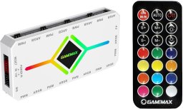 GameMax Gamemax | Remoter control | V4.0 ARGB PWM HUB BK | White | Gamemax