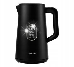 Czajnik RAVEN Czajnik elektryczny bezprzewodowy RAVEN EC024C 1.5L 1800W Czarny