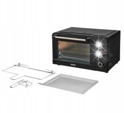 Mini piekarnik RAVEN Mini piekarnik EPI004X 1650W 20L Grill Termoobieg Ruszt Czarny