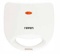 Opiekacz RAVEN Sandwicz Opiekacz do kanapek RAVEN ES001X 750W 4 Trójkąty Biały