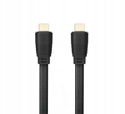 Kabel Reinston Kabel Przewód płaski Reinston EK042 HDMI - HDMI 4K 2.0 3m Czarny