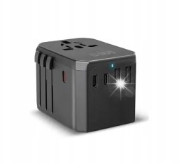 SBS Adapter podróżny SBS TEADAPTGAN70WUNI GaN Travel Adapter 70W EU, UK, USA