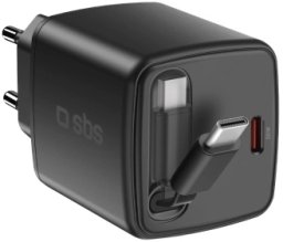 Ładowarka SBS Ładowarka sieciowa uniwersalna SBS TETRRET30WK GaN 30W USB-C Czarna