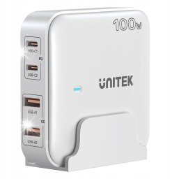 Ładowarka Unitek Ładowarka biurkowa Unitek P1229AWH01 GaN 2xUSB-C 2xUSB-A PD 100W QC Biała