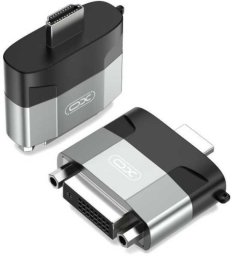 XO XO ADAPTER PRZEJŚCIÓWKA KONWERTER HDMI - DVI 1080P SZARY GB013 DO MONITORA