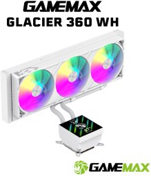 Chłodzenie wodne GameMax Glacier 360 LCD WH (GLACIER 360 WH)