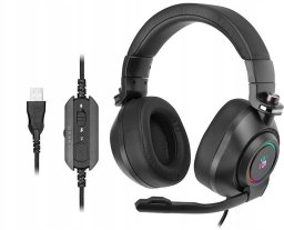 Słuchawki A4Tech Słuchawki przewodowe A4tech Bloody G580 7.1 Gamingowe USB Czarne
