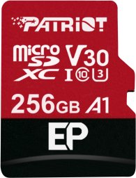 Karta Patriot Atminties kortelė Patriot Memory EP Pro PEF256GEP31MCX (256GB, Class 10, Class U3, Atminties kortelė)