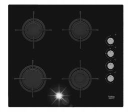Płyta grzewcza Beko Płyta gazowa Beko HILG64120S Szkło 4 palniki 60cm