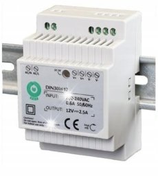 Zasilacz Eura ZASILACZ DIN ''EURA'' DIN30W12 12V 2,5 A DC