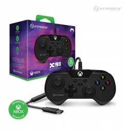Pad Hyperkin Gamepad przewodowy Hyperkin X91 Wired Controller Black do Xbox, PC