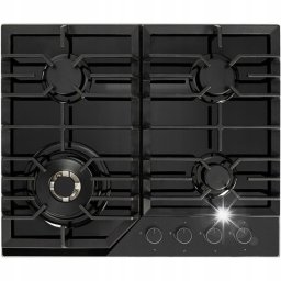 Płyta grzewcza Kernau Płyta gazowa Kernau KGH 6431 TCI B szkło 4 palniki