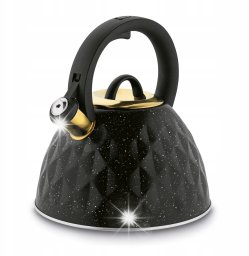 Konighoffer CZAJNIK na GAZ INDUKCJA Czarny z Gwizdkiem Konighoffer Etna Marble 3 l