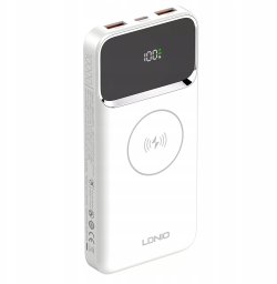 Powerbank LDNIO Powerbank 10000 mAh indukcyjna Qi magnes USB-C