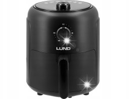 Frytkownica beztłuszczowa Lund FRYTKOWNICA LUND DO SMAŻENIA PIECZENIA 1000W 2,6L CZARNA