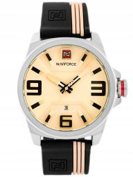 Zegarek Naviforce ZEGAREK MĘSKI NAVIFORCE - NF9098 - beige/black