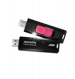 Dysk zewnętrzny SSD Pendrive ADATA Dysk SSD zewnętrzny SC610 2 TB USB3.2A Gen2 czarny