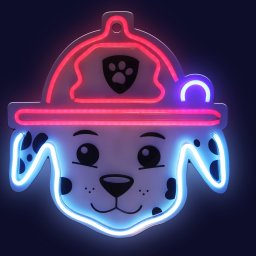 Spin Master Hanging neon LED Paw Patrol on plexiglass - Marshall OW-130646