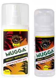 Mugga Zestaw Mugga Strong Spray + Roll On 50% Deet Mugga