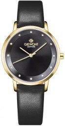 Zegarek Giewont Zegarek Damski Giewont Sapphire Złoto Czarny GW4130-A4