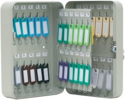 QConnect Szafka na klucze Q-CONNECT, na 48 kluczy, 250x180x80mm, szara