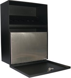 QConnect Popielniczka ścienna Q-CONNECT, 7l, czarna