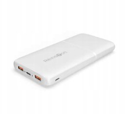 Powerbank Reinston Powerbank Reinston EPB10PD20W 10000mAh PD 20W USB / USB-C / microUSB Biały