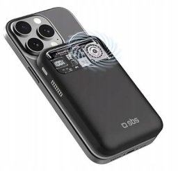 Powerbank SBS Powerbank SBS TTBB10000FANMAG Frezee Mag 10000mAh PD18W Czarny