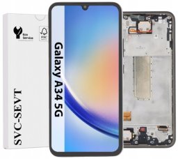 UTS-Group Wyświetlacz Do Samsung Galaxy A34 5G A346 Oryginał LCD Ekran Ramka