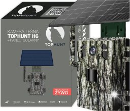Kamera TOPHUNT Kamera Leśna Fotopułapka 2.7K 4G LTE SOLAR PODGLĄD na ŻYWO