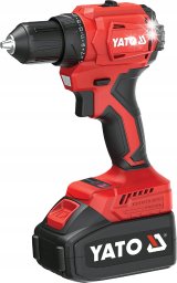 Wiertarko-wkrętarka Yato YATO WIERTARKO WKRĘTARKA AKUMULATOROWA BEZSZCZOTKOWA LED 18V AKU 2Ah 45Nm